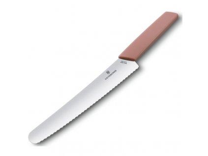 Victorinox Swiss Modern Nůž na pečivo, 22 cm,  lososový