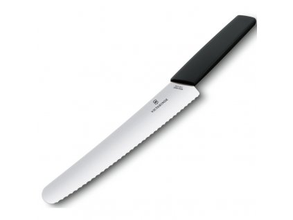 Victorinox Swiss Modern Nůž na pečivo, 22 cm, černý