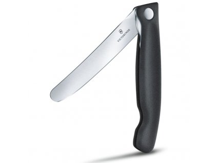 Victorinox Swiss Classic skládací svačinový nůž, černý, rovné ostří