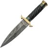 Damascus Twisted Horn Dagger