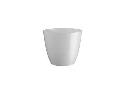 obal d15cm ELLA perleť.bílá lesklá vánoční, plast