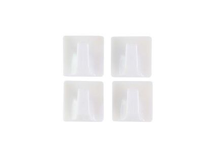 Háček samolepící 4 ks,  3 x 3 x 2 cm