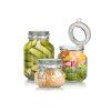 dóza hermetická hranatá 1000ml skl. s patent.uzávěrem EREA