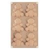 forma MEDVÍDCI silikon-6, 30,3x17,8x2cm, béžová