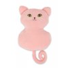 Polštářek/plyšák kočka mikrospandex, 30 cm, růžová