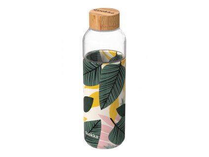 quokka botella cristal con funda de silicona flow 660 ml autumn leaves