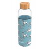 quokka botella cristal redonda con funda de silicona flow greyhounds 660 ml