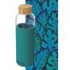 quokka botella cristal con funda de silicona flow 660 ml inner palm leaves (1)