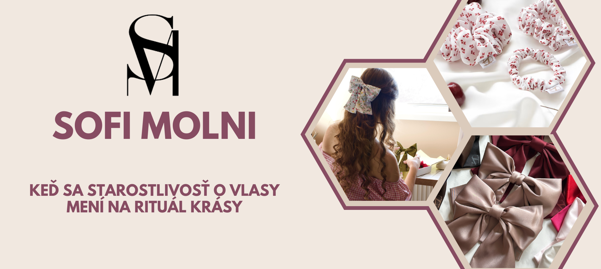 Sofi Molni - hodvábne doplnky do vlasov