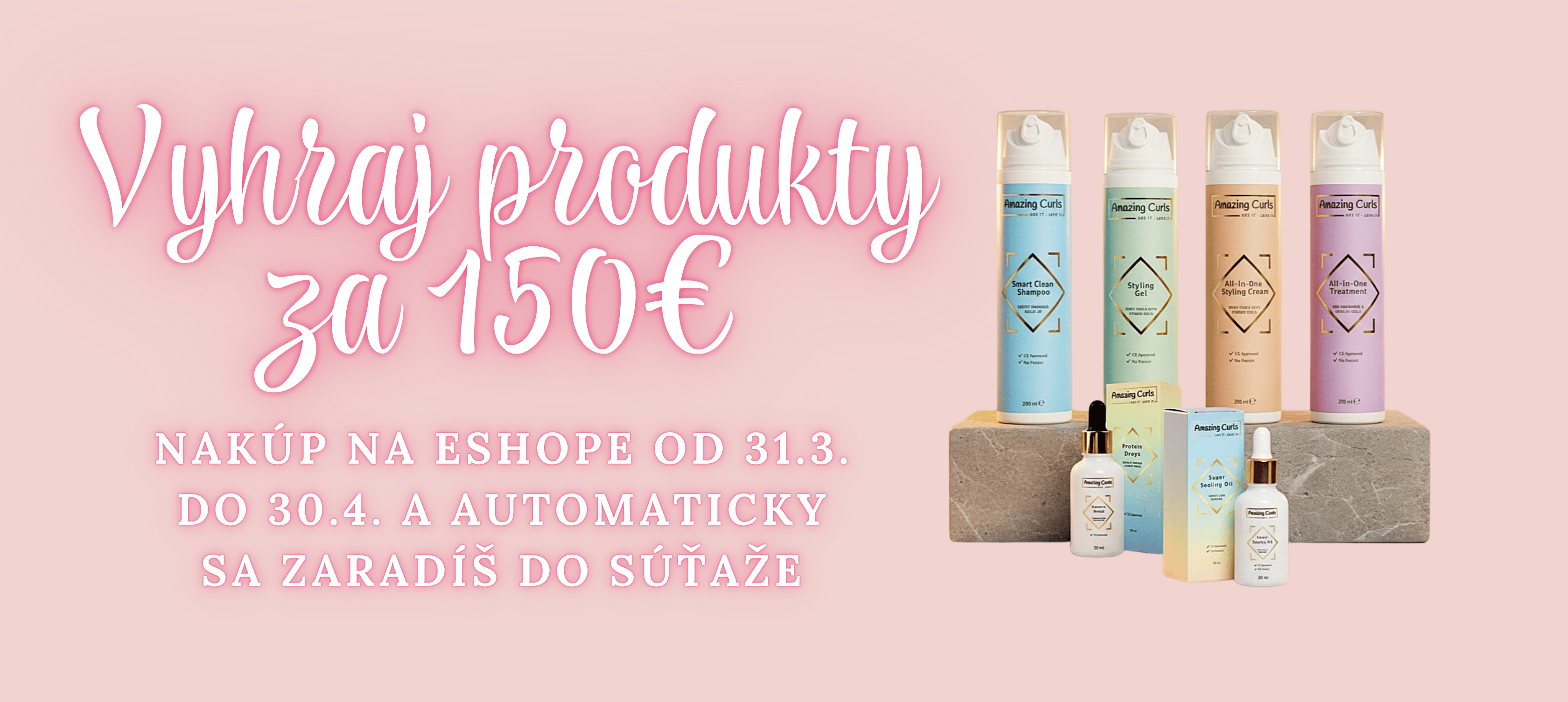 Vyhraj produkty na kučeravé vlasy za nákup na eshope