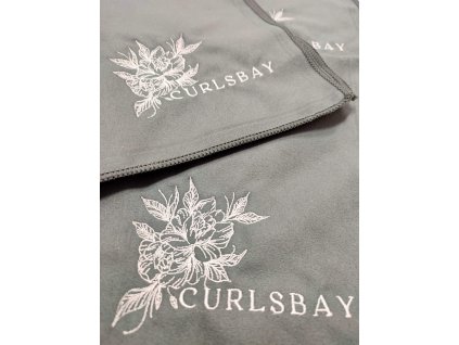 Curlsbay Happy Hair Towel – Grey – uterák na vlasy