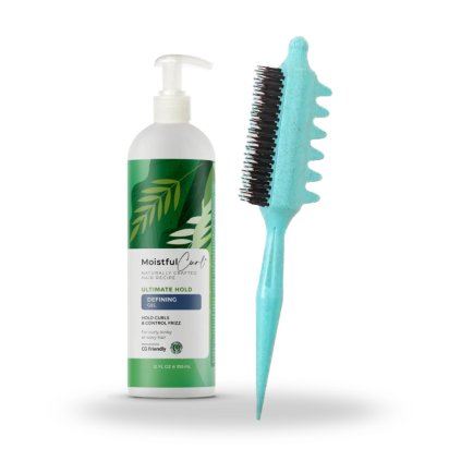 Moistful curl gel & stylingovy hřeben zelený