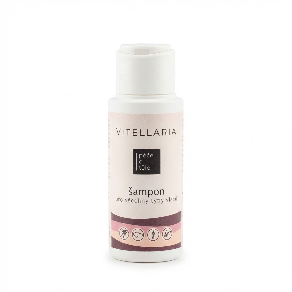 Vitellaria šampon pro všechny typy vlasů Obsah: 50 ml