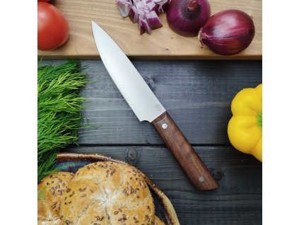 Střední kuchyňský nůž - 14 cm, americký ořech, ocel N690