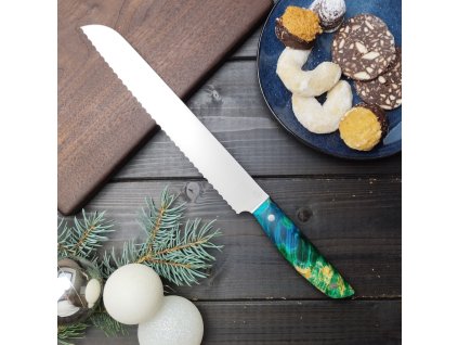 Nůž na pečivo - 23 cm, javor, ocel N690