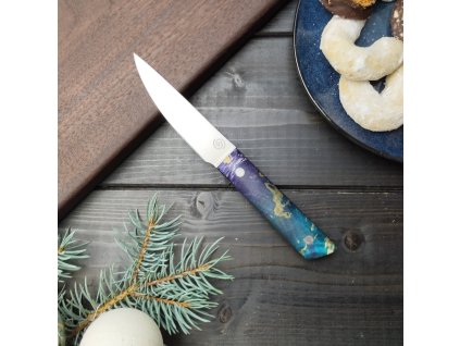 Malý kuchyňský nůž – 9 cm, javor, ocel N690