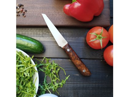 Malý kuchyňský nůž – 10 cm, olše, ocel N690