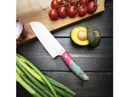 Santoku - 14 cm, buk, ocel N690