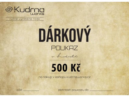 KUDRNA WORKS Darkovy Poukaz11
