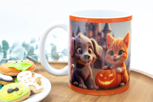  Pro radost sobě nebo vašim nejbližším – originální hrnek s Halloweenský motivem ve vlastním designu KudrnkaART (3)