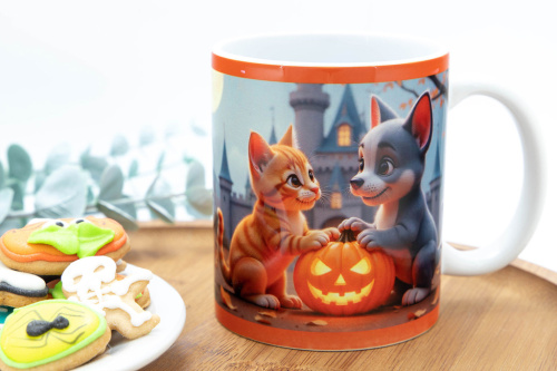  Pro radost sobě nebo vašim nejbližším – originální hrnek s Halloweenský motivem