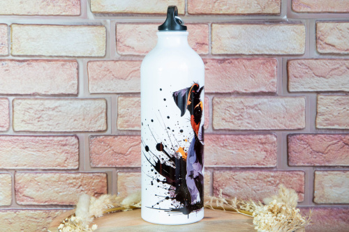  Lehká hliníková láhev 750 ml s vlastním originálním potiskem. Sublimační technologie zaručuje živé barvy. Ideální na cesty, výlety i jako osobní dárek (2)