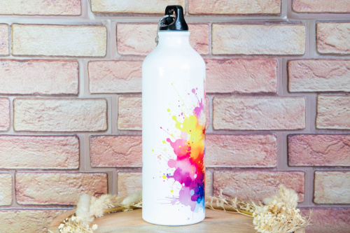  Lehká hliníková láhev 750 ml s vlastním originálním potiskem. Sublimační technologie zaručuje živé barvy. Ideální na cesty, výlety i jako osobní dárek (3)