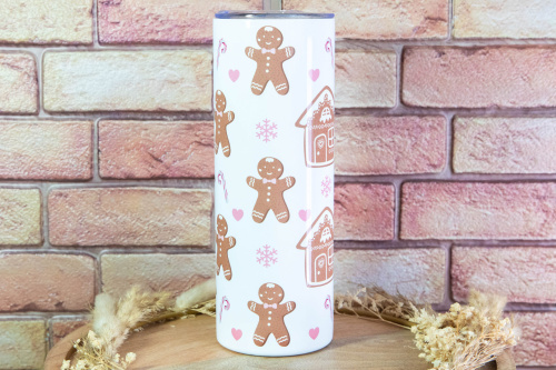  Stylový termo kelímek KudrnkaART s motivem Perníčků a perníčkových domečků – pro horkou kávu i ledové drinky. Design, co má duši, a funkčnost, co vydrží (3)