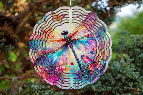 Vneste do své zahrady nebo interiéru hravý pohyb a oslnivý vizuální efekt. Tento větrný spinner kombinuje moderní design, precizní zpracování a vysokou odolnost (6)