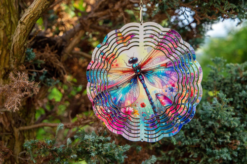  Vneste do své zahrady nebo interiéru hravý pohyb a oslnivý vizuální efekt. Tento větrný spinner kombinuje moderní design, precizní zpracování a vysokou odolnost (7)
