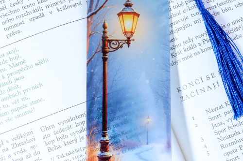  Záložka do knihy průsvitná – pouliční lampa (2)