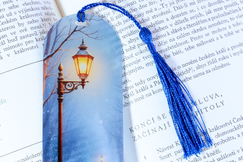  Záložka do knihy průsvitná – pouliční lampa (3)