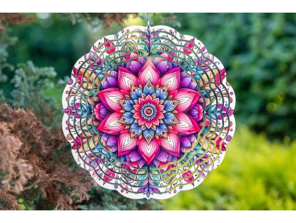 Větrný spinner s 3D efektem – mandala