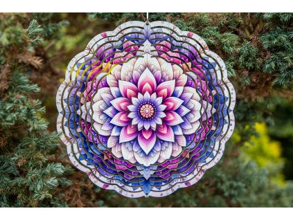 Větrný spinner s 3D efektem – mandala