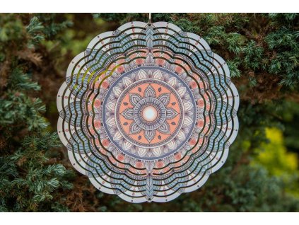 Větrný spinner s 3D efektem – mandala