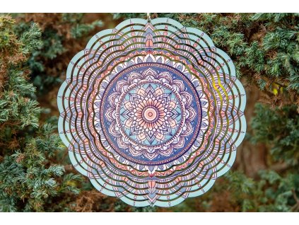 Větrný spinner s 3D efektem – mandala