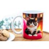Pro radost sobě nebo vašim nejbližším – originální hrnek s roztomilým potiskem černobílého kotěte ve vlastním designu KudrnkaART (4)