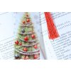 Záložka do knihy průsvitná – vánoční stromek s dárky 2