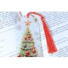 Záložka do knihy průsvitná – vánoční stromek s dárky 3