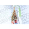 Záložka do knihy průsvitná – vánoční stromek s dárky 2