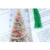 Záložka do knihy průsvitná akryl vánoční stromek dárky 3 2