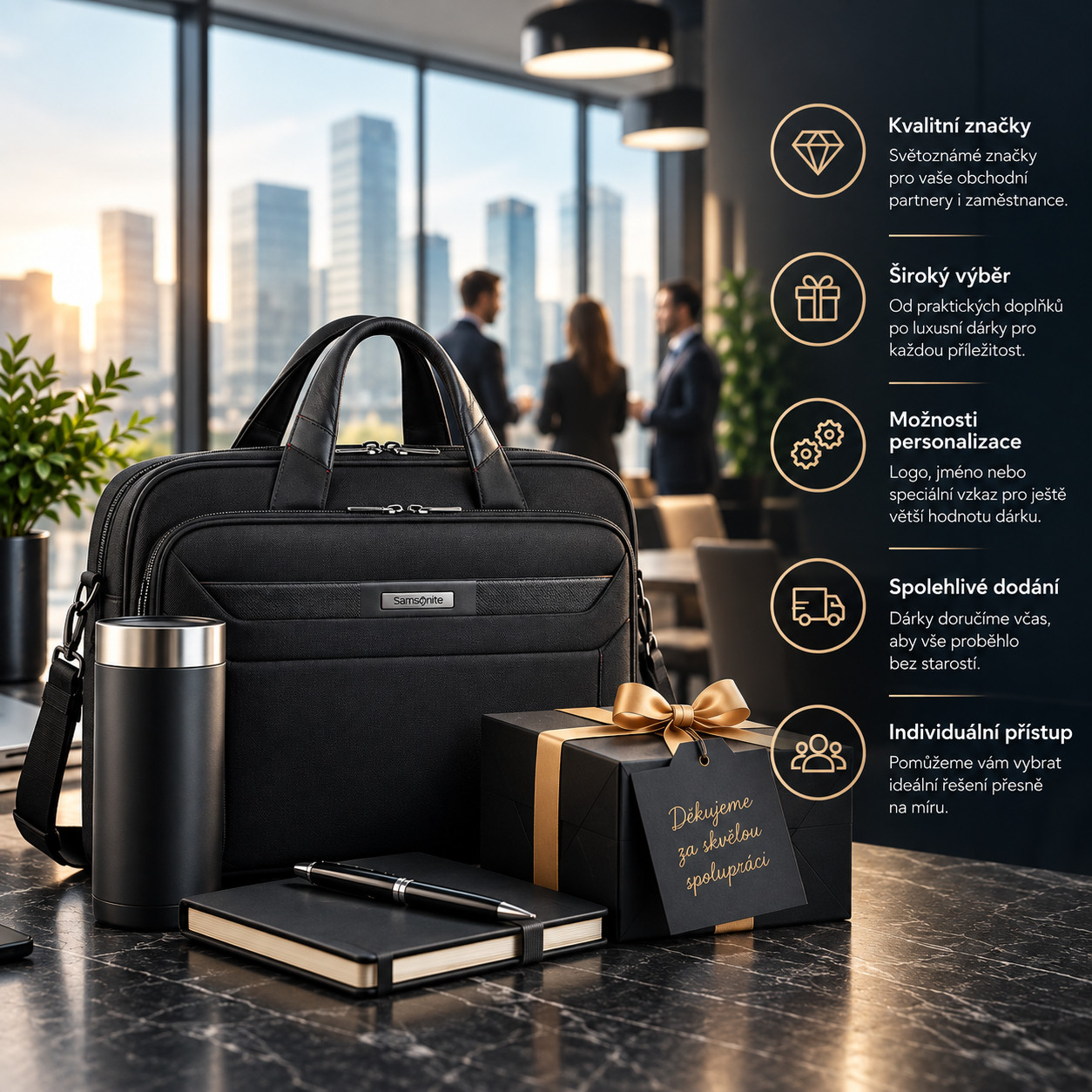Business batoh a notebook – praktický firemní dárek