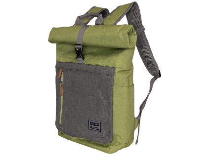 Travelite Batoh Basics Roll-up Zelený