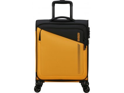 American Tourister Daring Dash Spinner Expandable TSA S  Black/Yellow