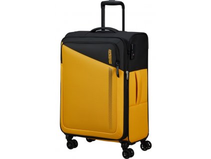 American Tourister Daring Dash Spinner Expandable TSA M  Black/Yellow