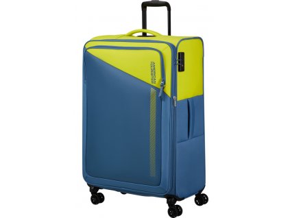 American Tourister Daring Dash Spinner Expandable TSA L  Lime/Coronet