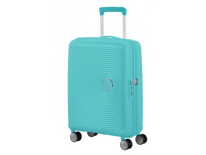 1990 american tourister soundbox 55cm modra spinner rozsiritelny