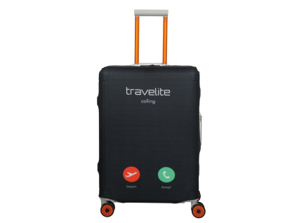 Travelite Obal na kufr S - Spinner 50-60 cm Černý