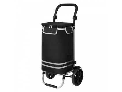 Kono STO5546 Nákupní vozík na kolečkách 3v1 Černá 55cm 56L