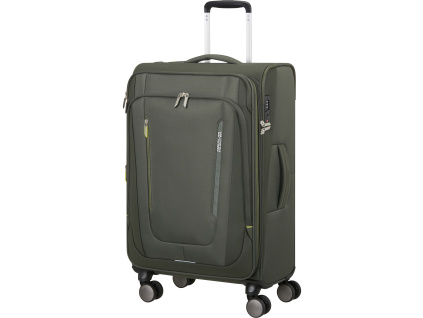 American Tourister WANDERLITE Spinner 68cm Dark Khaki Rozšiřitelný 73/81L